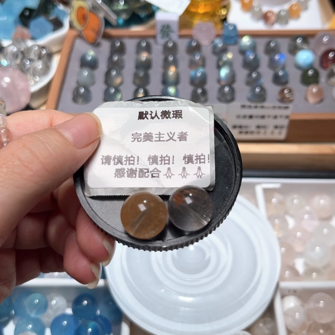 单珠未镶嵌水晶梁***呀兔毛14+