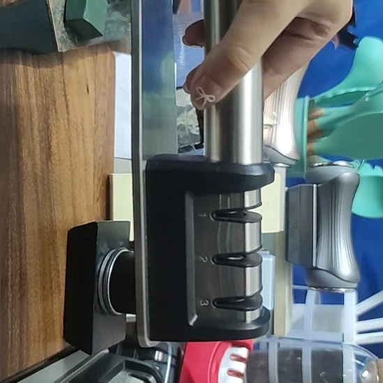 合金钢黑色家用三段式磨刀器