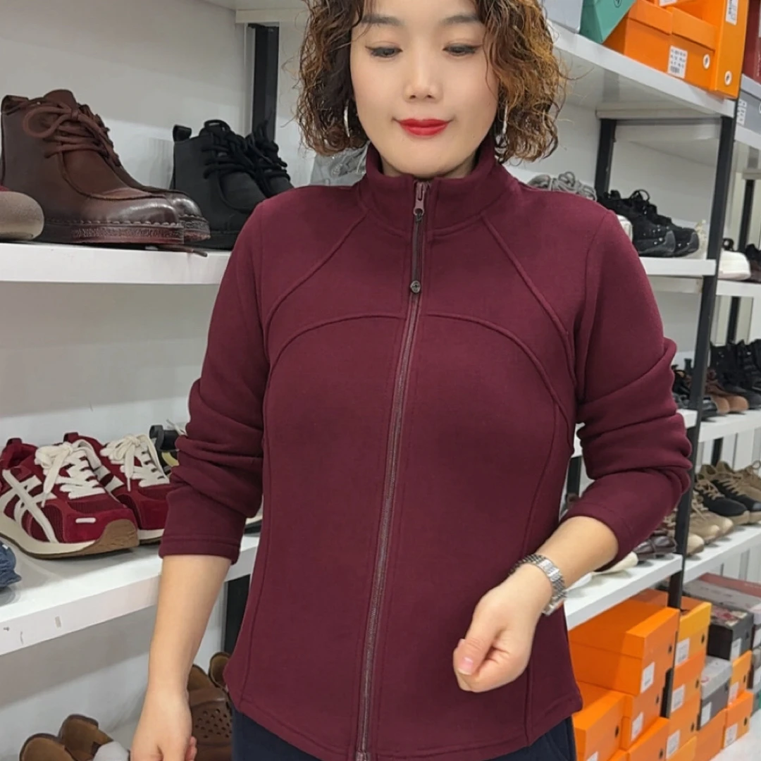 ［菁菁主推］加绒厚款立领显瘦百搭小蛮腰外套