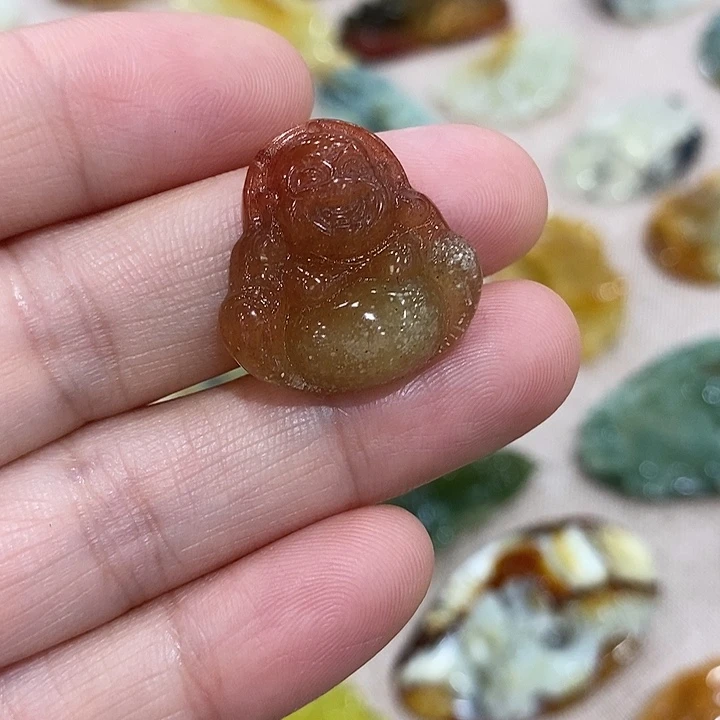 蛇纹石玉合金颈饰