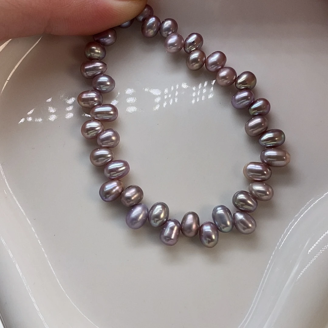 银S925镶嵌手绳淡水珍珠