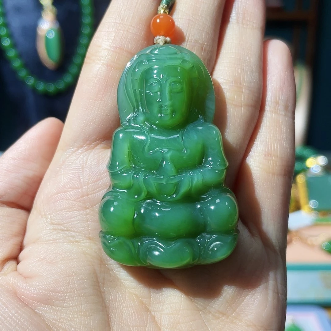 和田玉（碧玉）未镶嵌颈饰