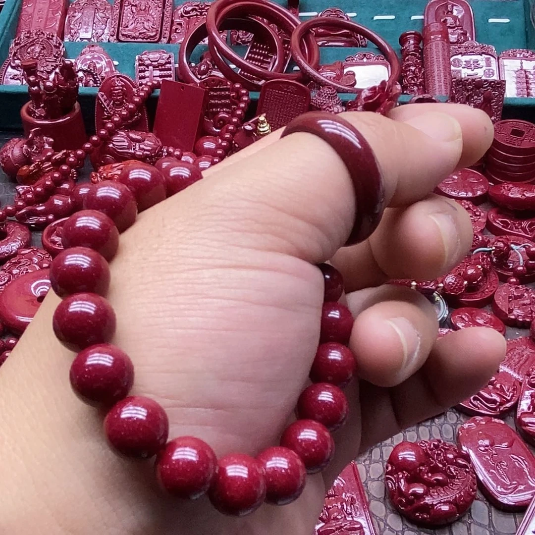 天然辰砂朱砂马年手串