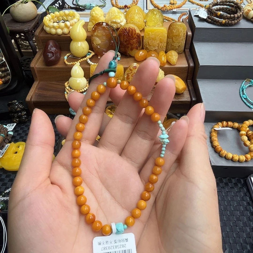 未镶嵌颈饰琥珀手机挂