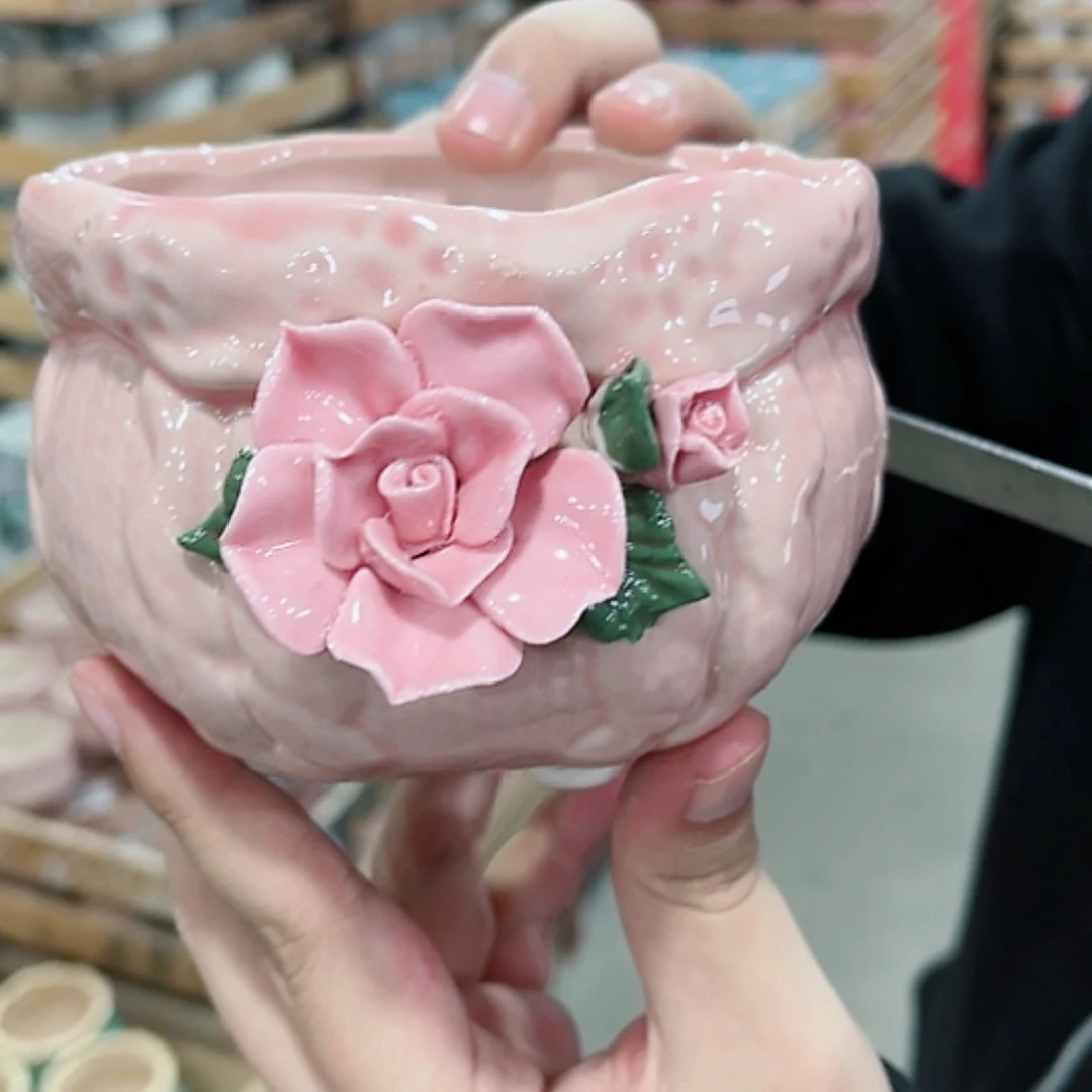 【闪购商品】陶瓷花盆凑单福利满10元发货！