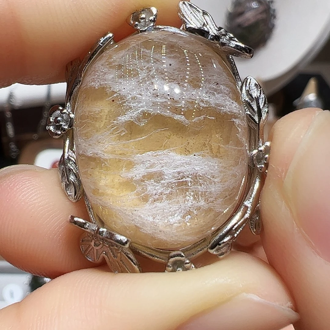 水晶银S925镶嵌珠宝半成品