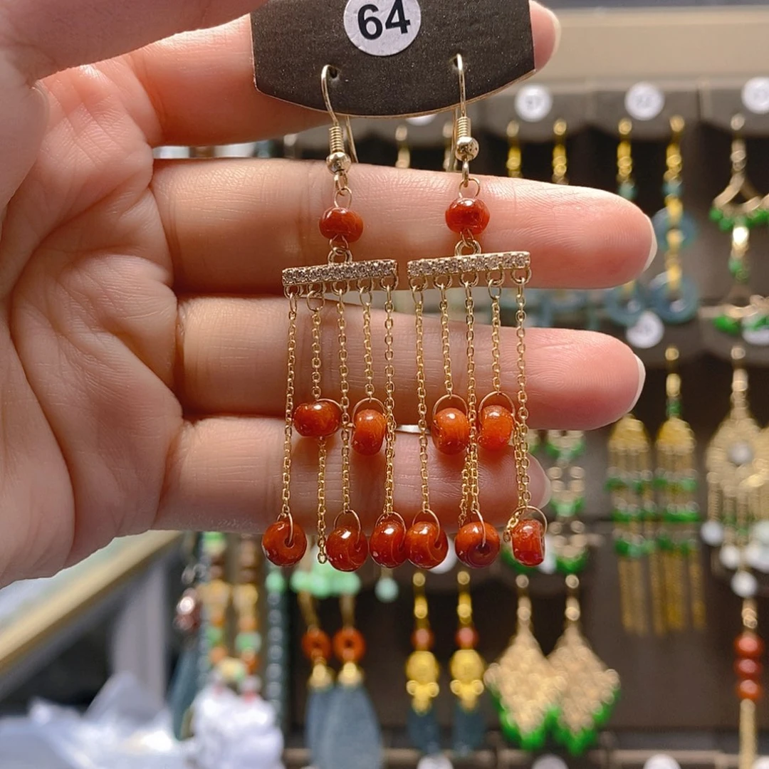 未镶嵌翡翠耳饰翡翠
