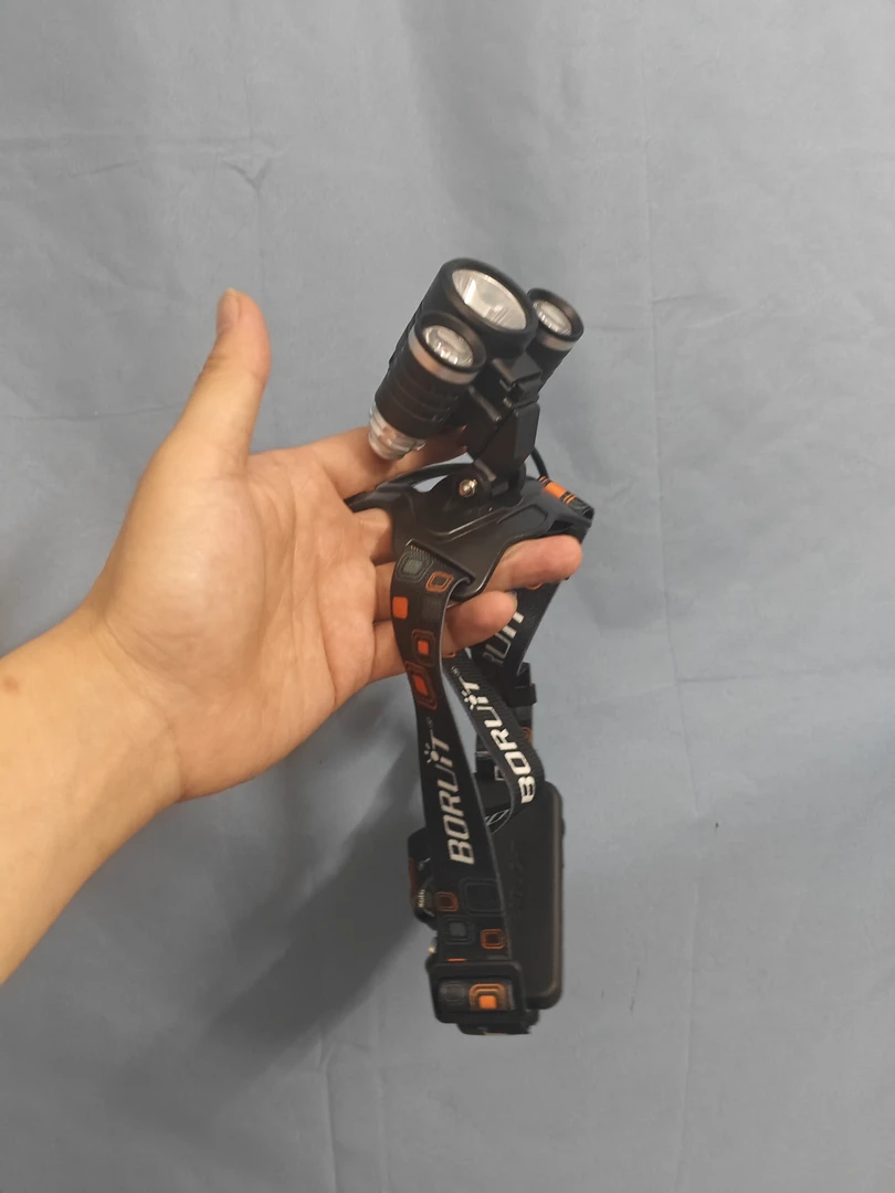 三眼头灯带电池(福利款)