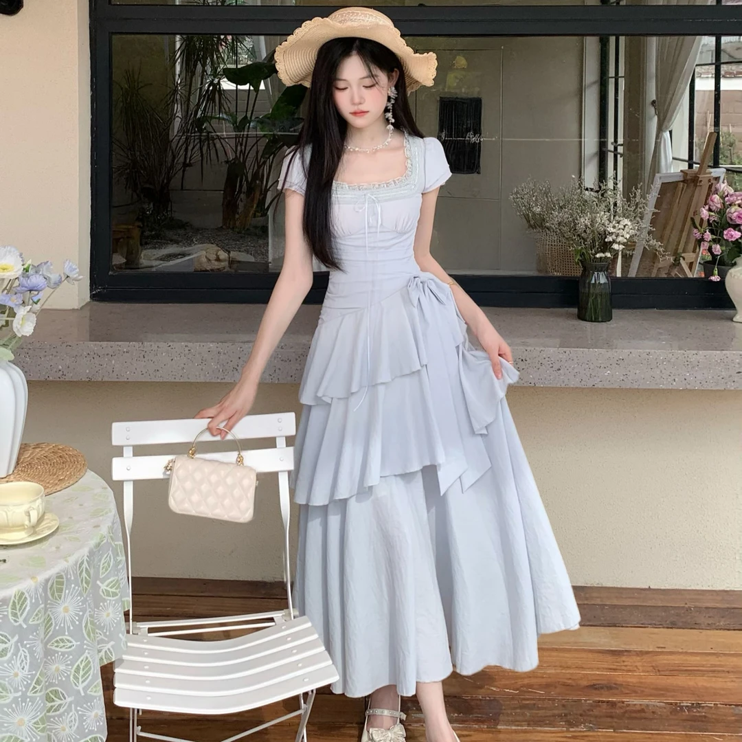 Blovelan云阶垂梦 茶歇法式浪漫不规则甜美公主蛋糕裙