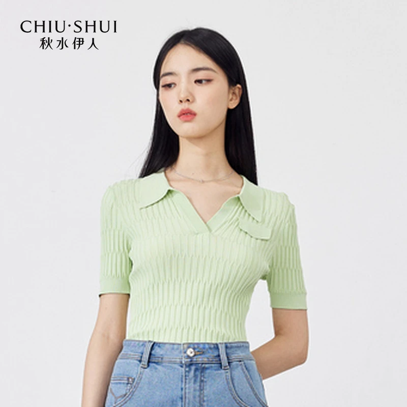 【直播】秋水伊人修身百搭毛针织衫女装毛衣623203A100124