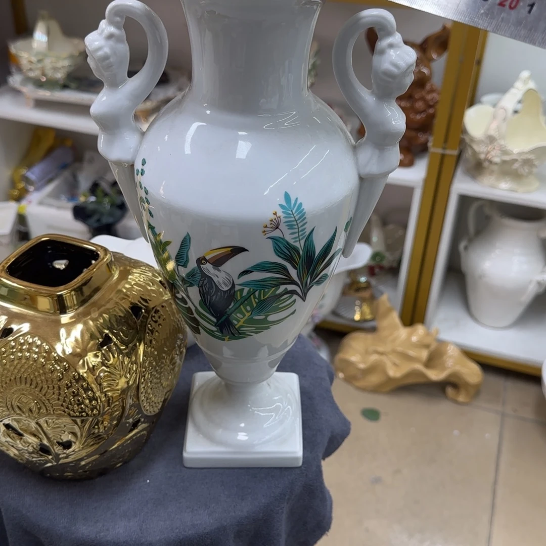 瓷片陶瓷工艺花瓶摆件