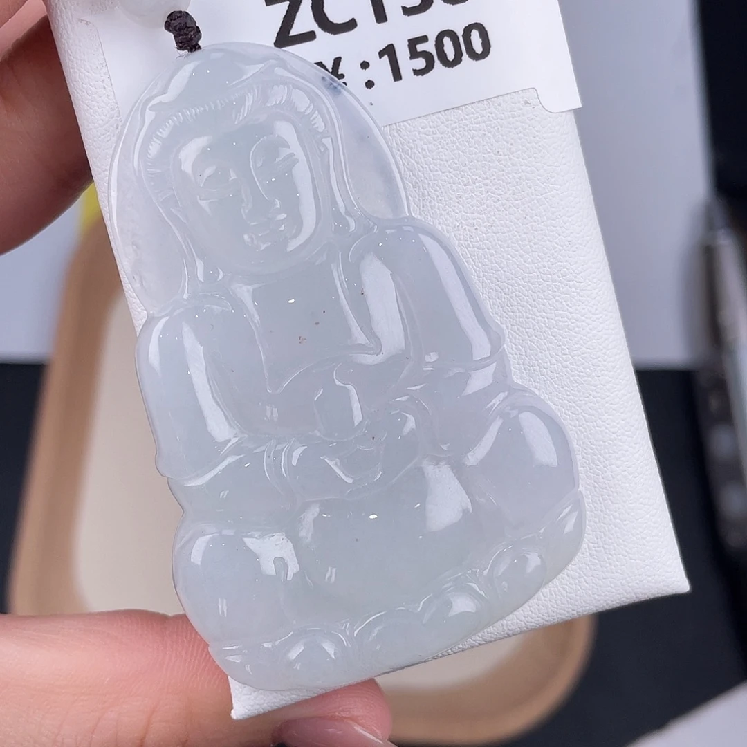 翡翠未镶嵌颈饰zc138