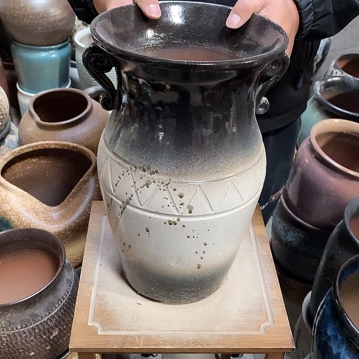 口22高度37双耳水墨画…………