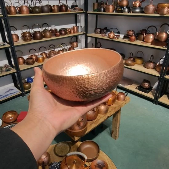 工厂开播浮力:紫铜茶洗