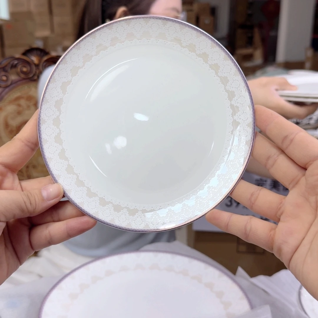 骨瓷高骨6.5英寸盘16cm6个