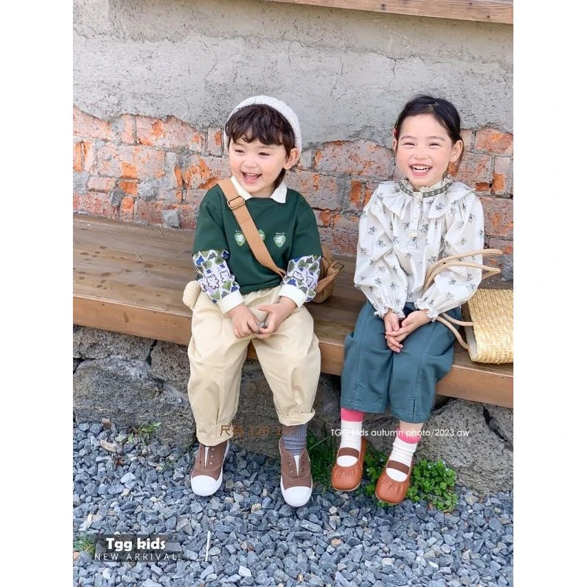 Q1-CM23001高端专享TGG小熊耳朵梭织裤咖色