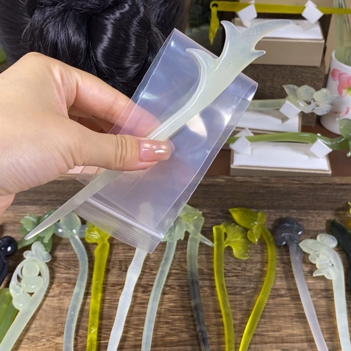 未镶嵌蛇纹石玉发饰