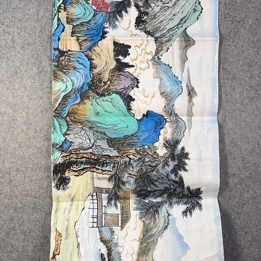 国画665 牡丹之歌中写有两位诗人和他