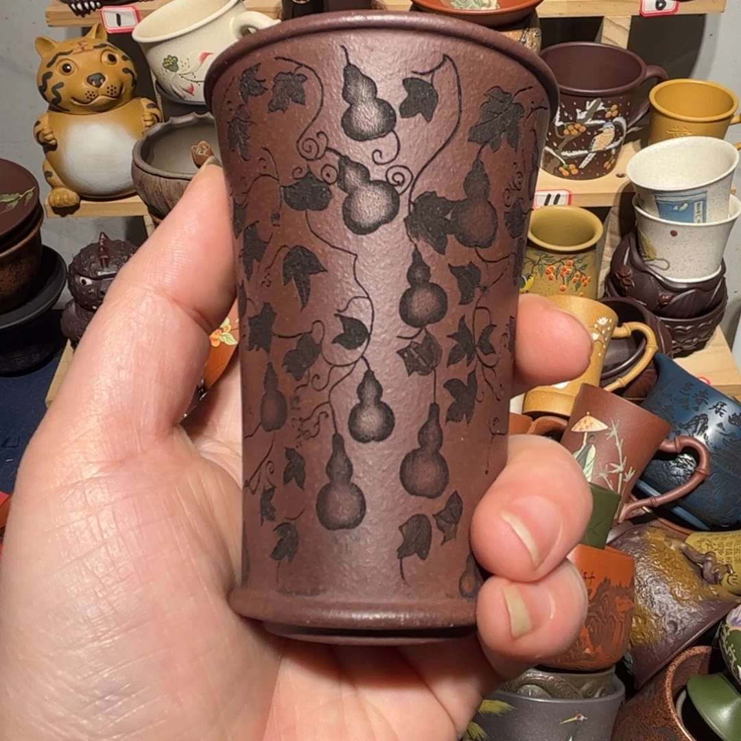 紫砂茶杯宜兴紫砂主人杯