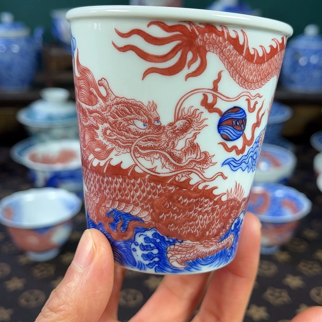瓷片景德镇市自成堂手工手绘