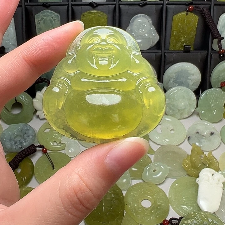 岫玉未镶嵌吊坠(赠链)