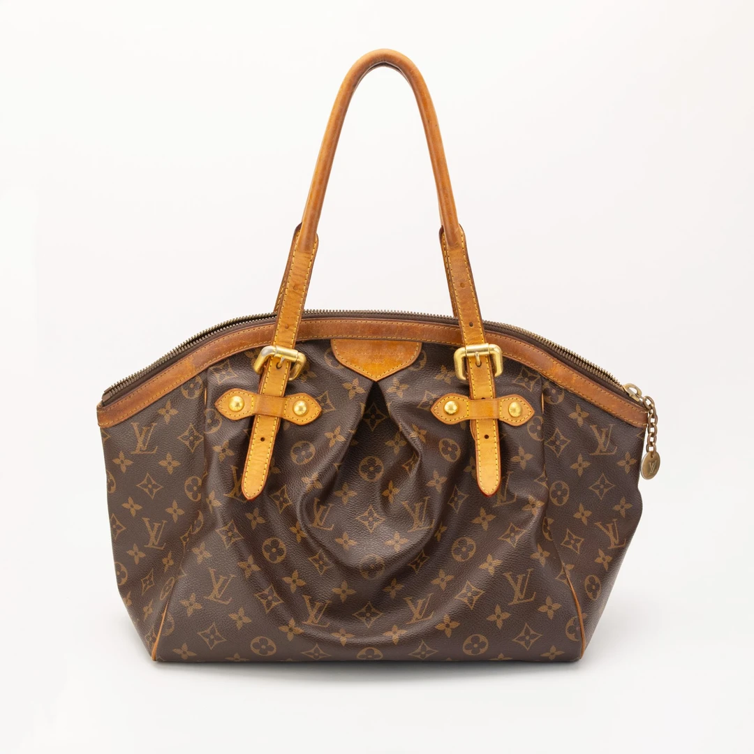 95新 LouisVuitton/路易威登 LV老花饺子包，经典款Tivoli系列0674