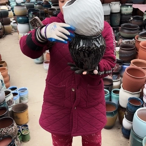 口14高20瑕疵盆子。