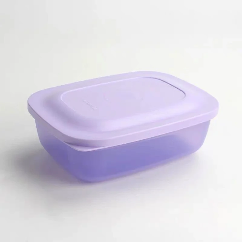 多彩冷藏保鲜方盒4件套500ml