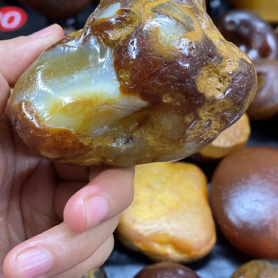 玛瑙/玉髓未镶嵌手把件