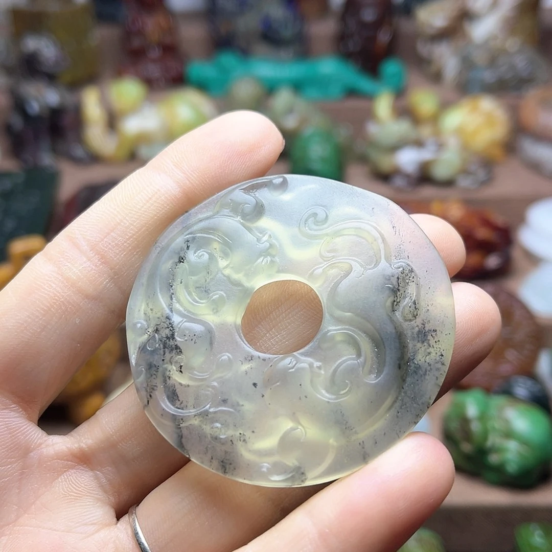 白玉菩提吊坠56。。