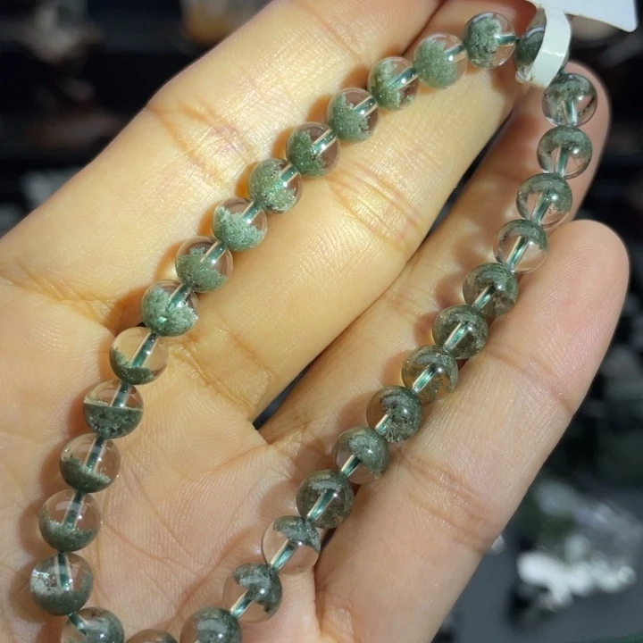 未镶嵌手链水晶绿幽灵聚宝盆6.2