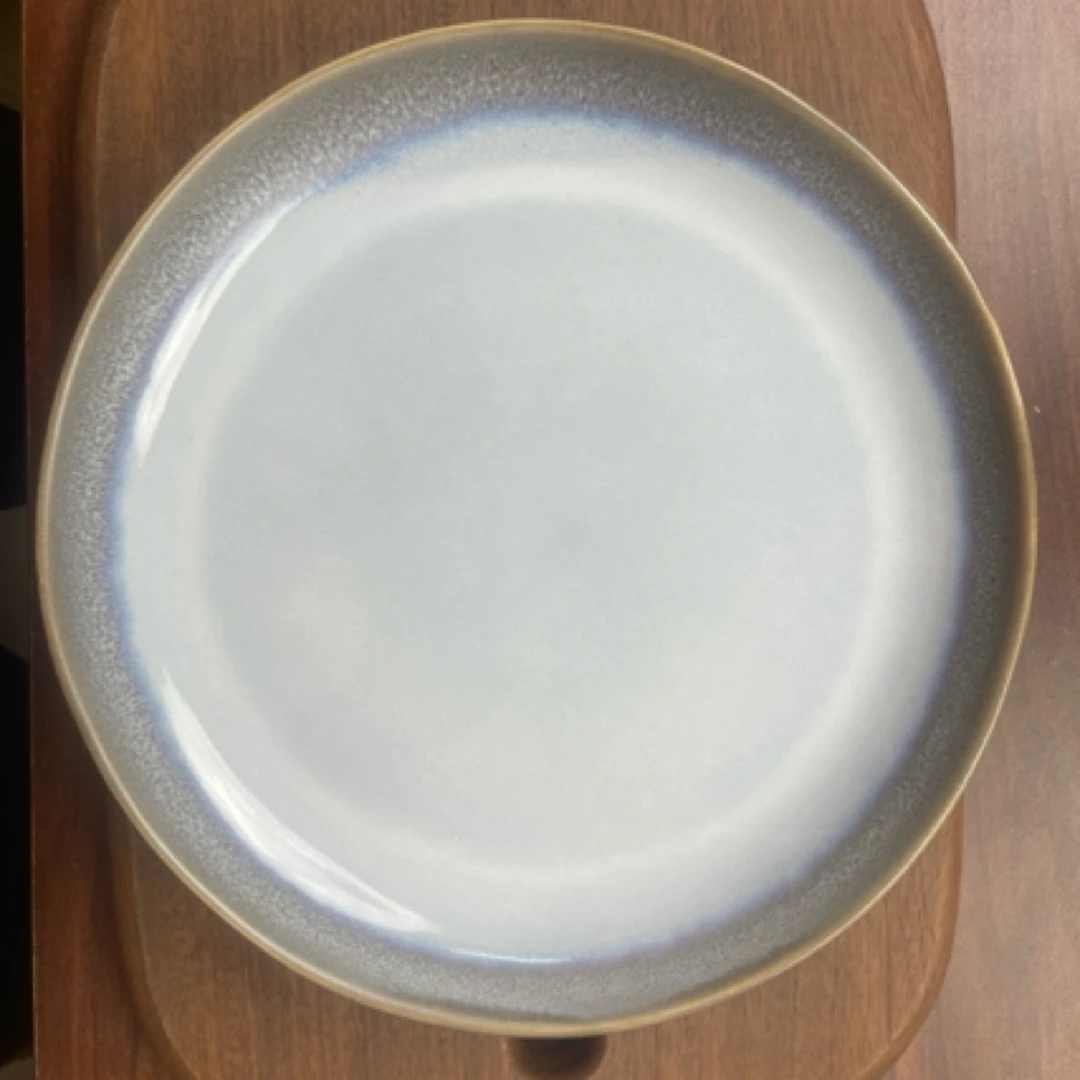 423哑光双拼窑变家用简约菜盘