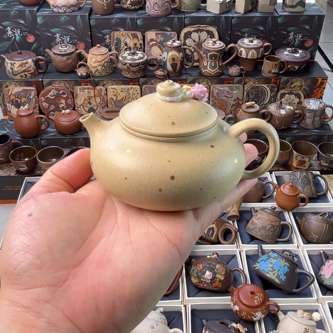 茶壶紫砂150cc寒江本绿