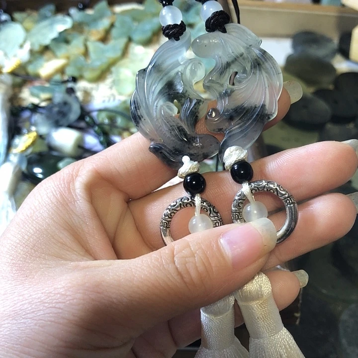 岫玉未镶嵌岫玉挂件