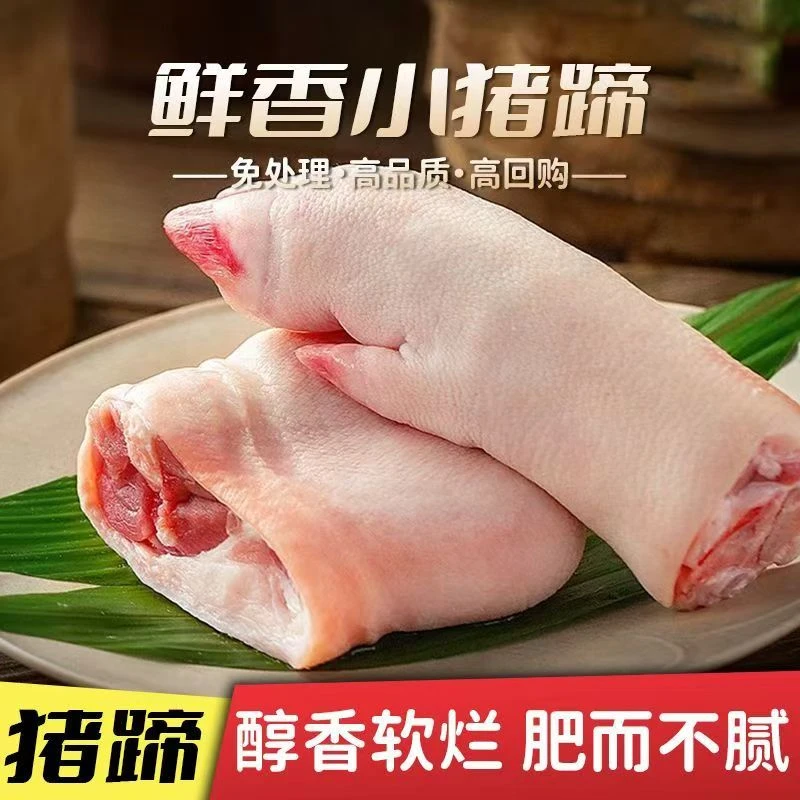 【顺丰包邮到手5只】整只猪蹄5只精修去毛猪蹄红烧炖煮食材