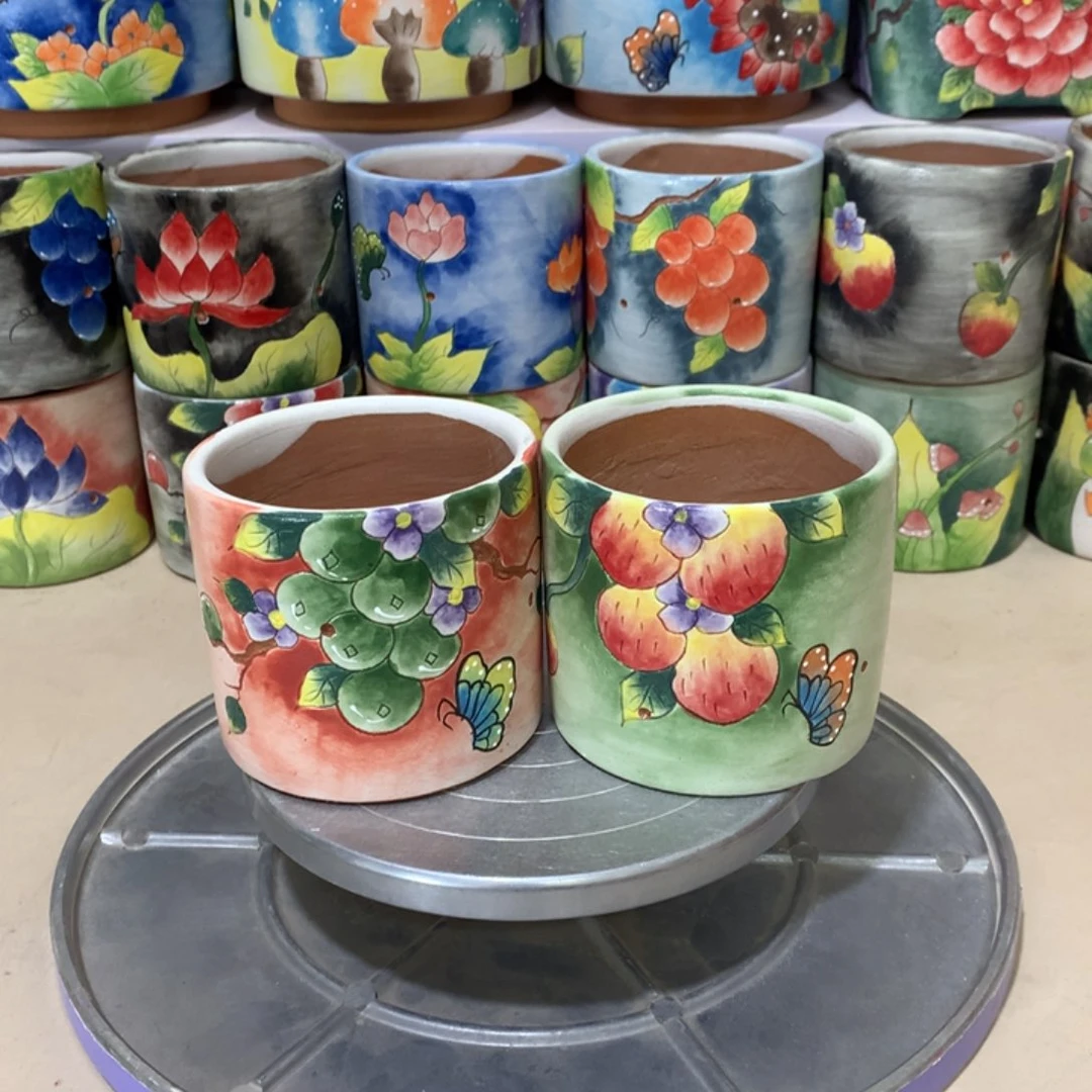 正品花盆，手绘花盆