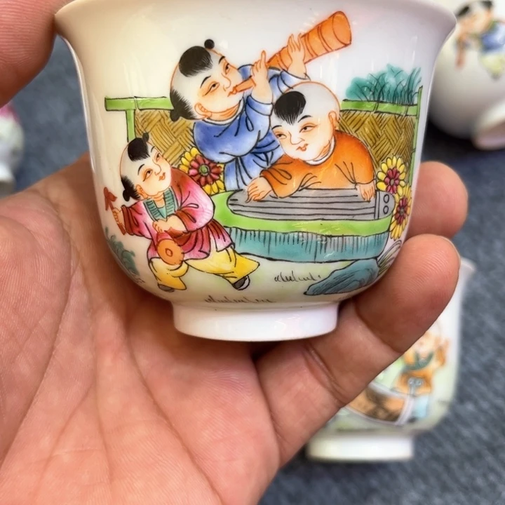 纯手绘精品盖碗杯