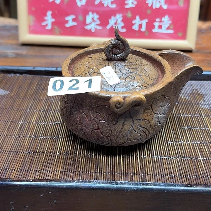 纯手工制作粗陶茶具