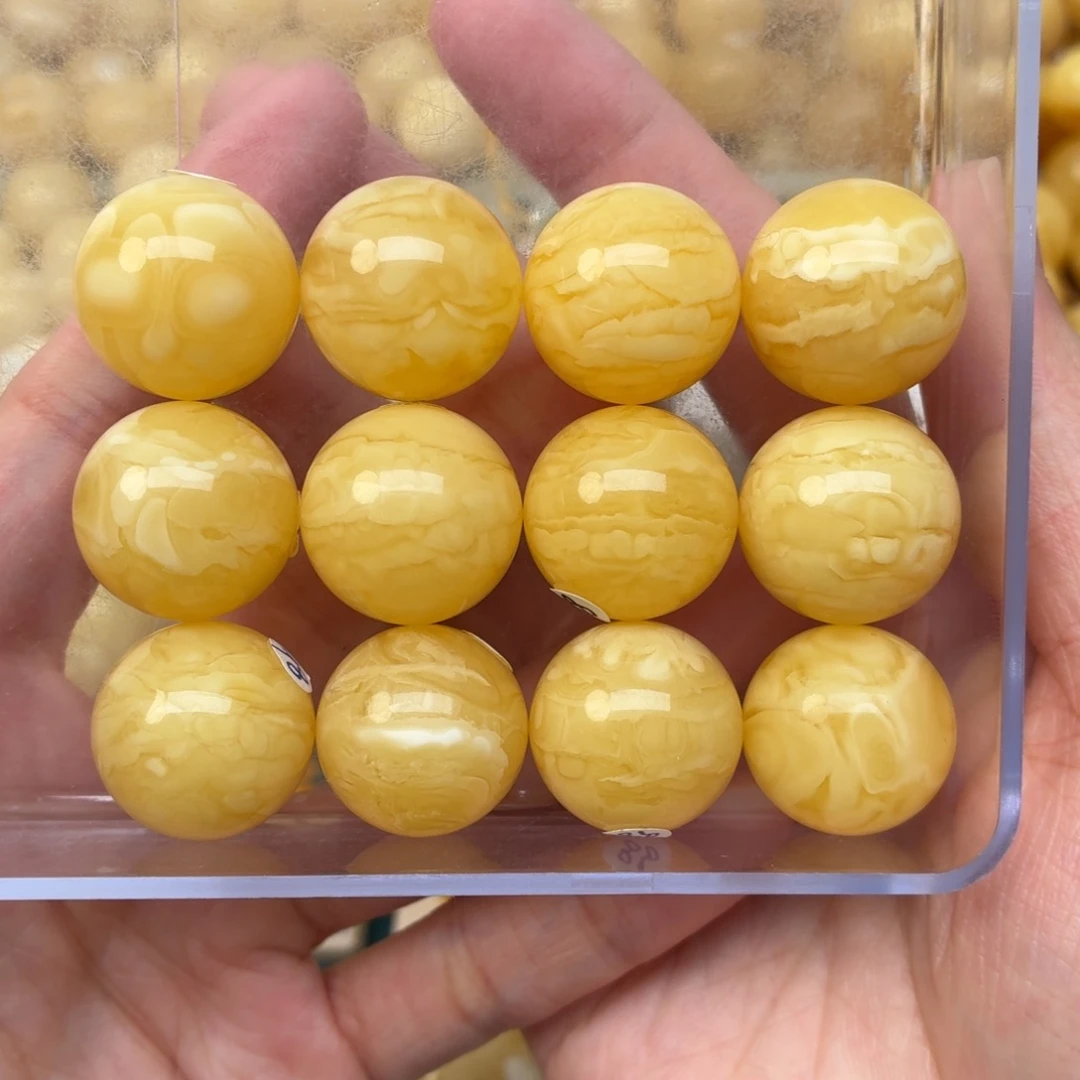 蜜蜡未镶嵌裸石19+蜜蜡手串