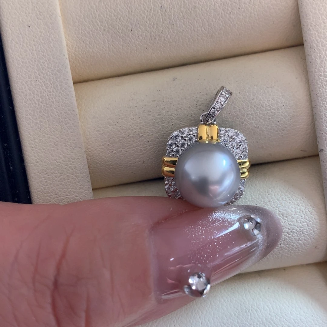 海水珍珠颈饰银S925镶嵌