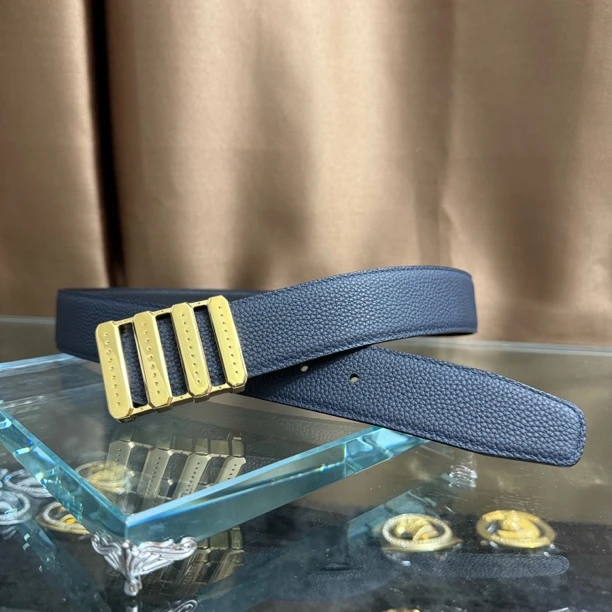 史蒂芬新款百搭男士皮带高档休闲老鹰头牛皮腰带青中老年时尚算盘