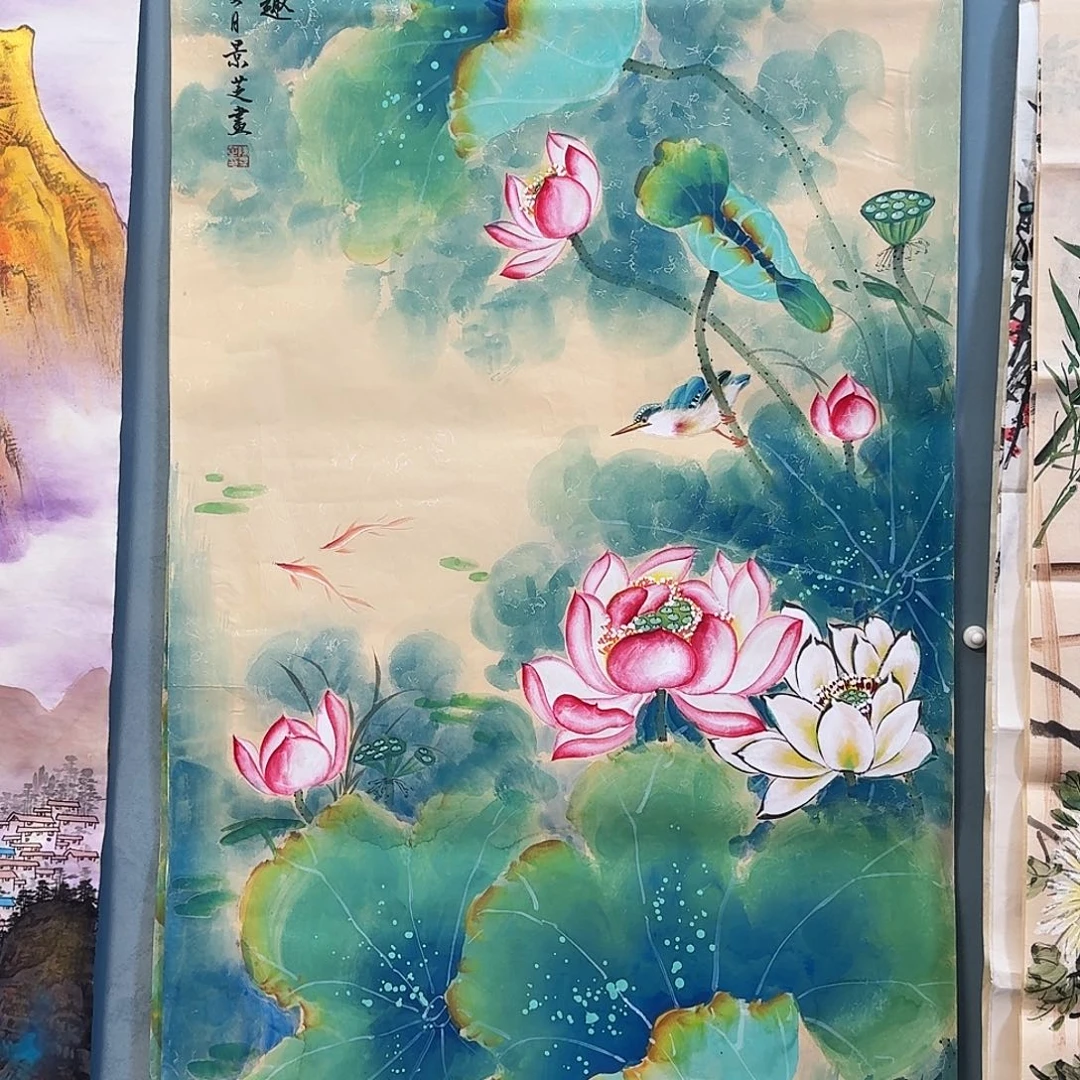 纯手绘国画作品好看四尺