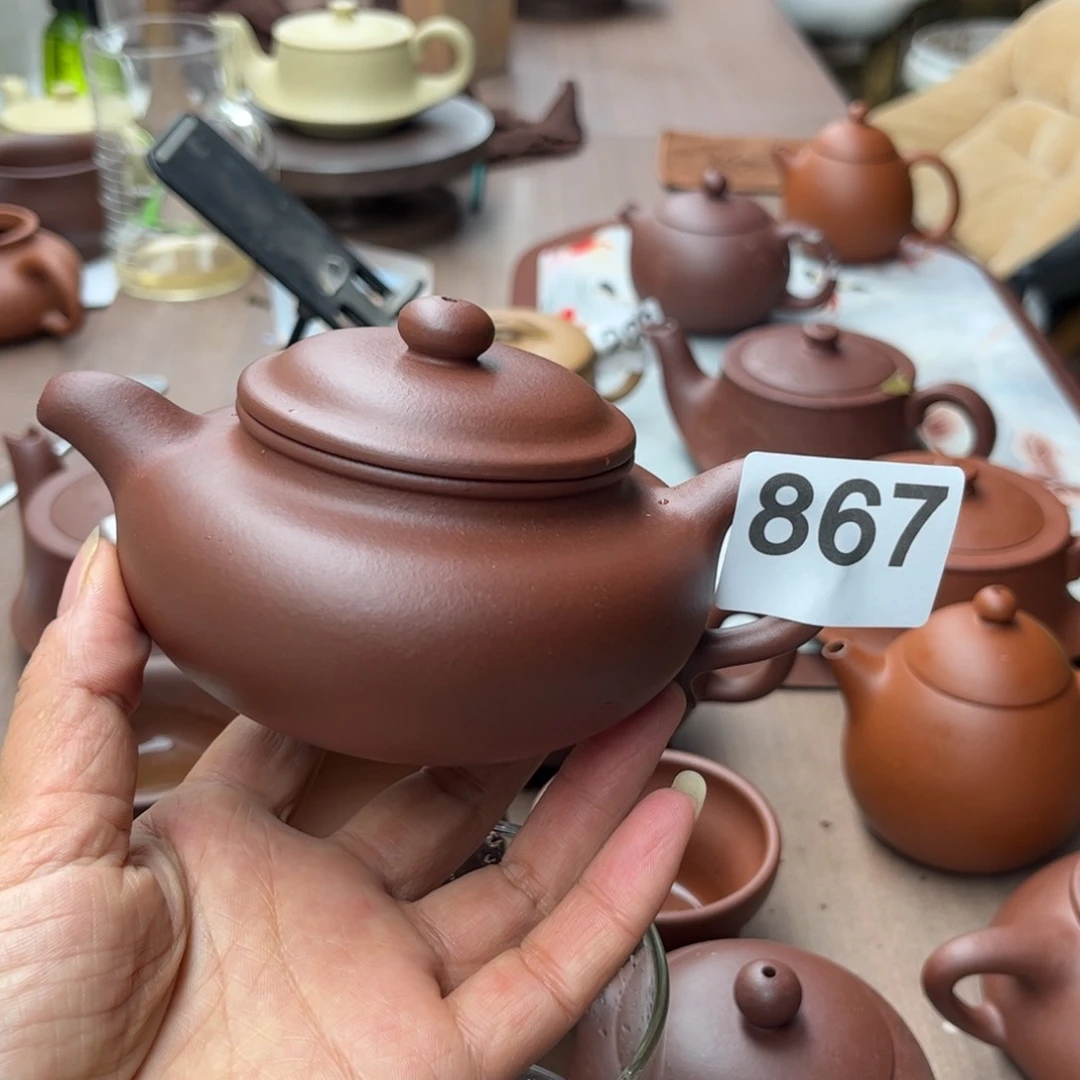 紫砂茶壶紫泥瑕疵220cc