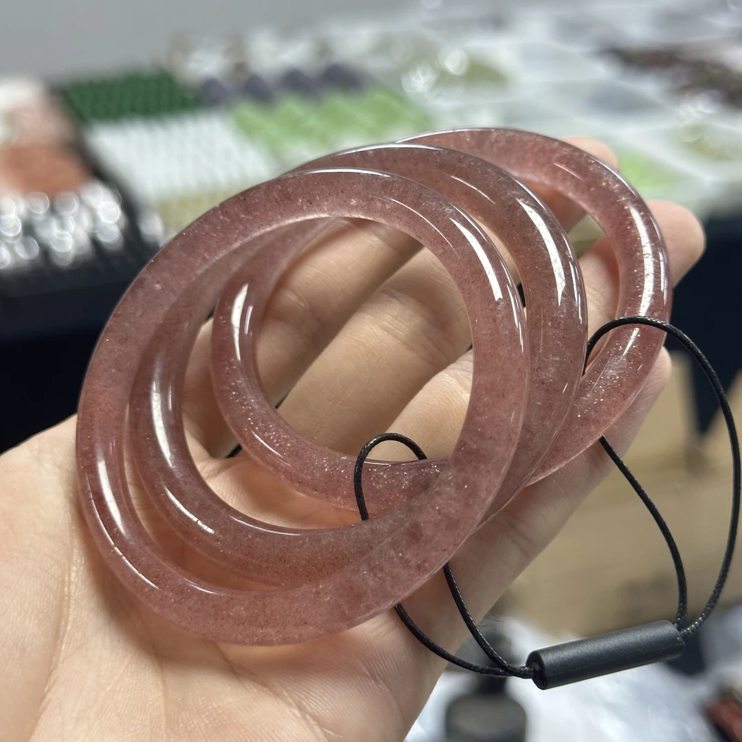 草莓晶水晶手镯-H13