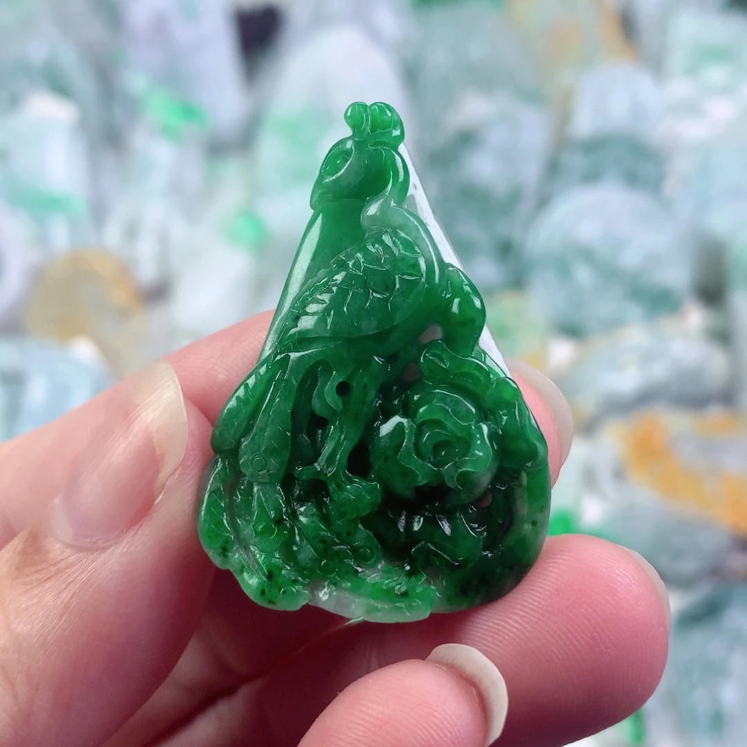 翡翠未镶嵌吊坠(不含链)