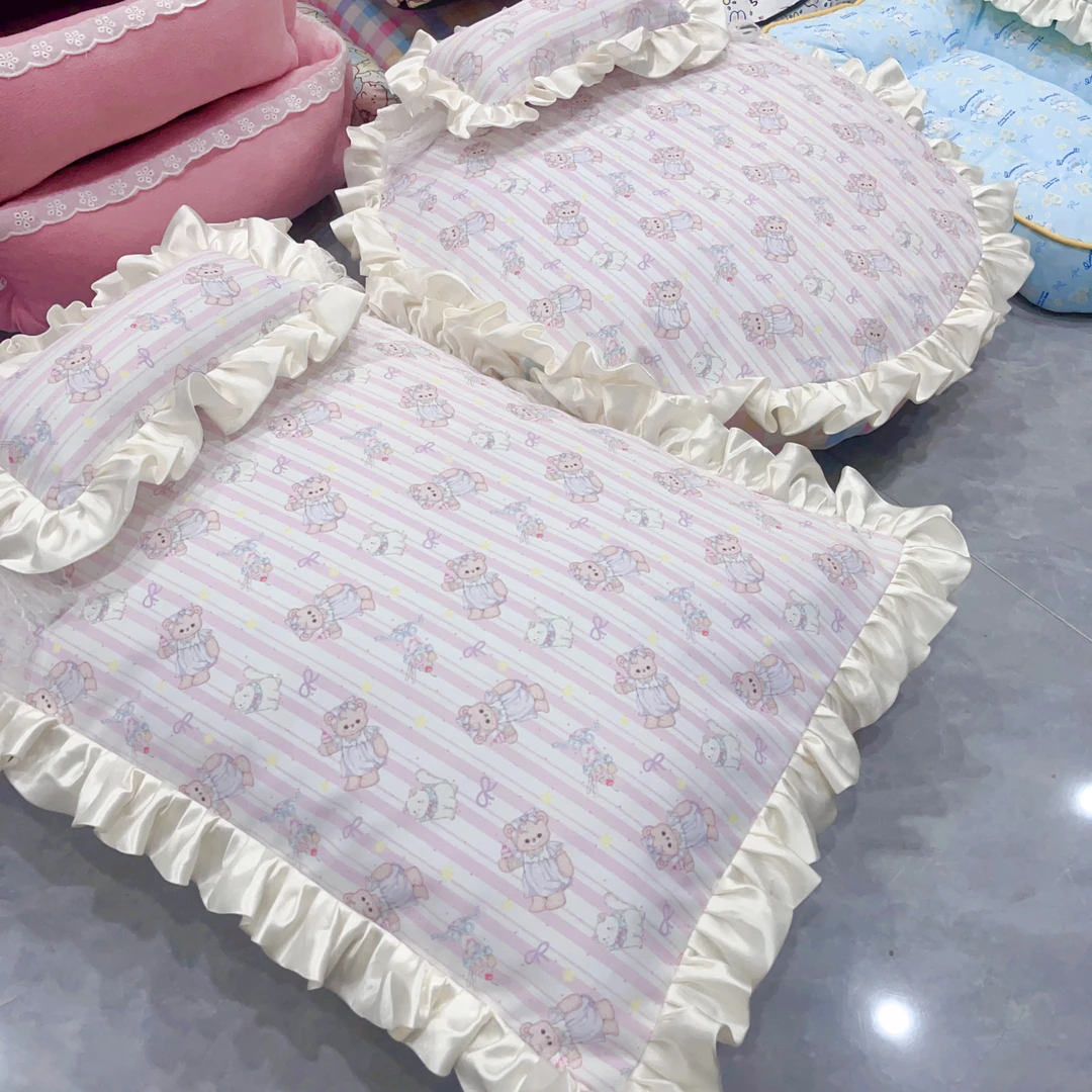 宠物窝四季通用可拆洗微凉感耐抓耐磨防泼水大中小型狗窝猫窝垫子