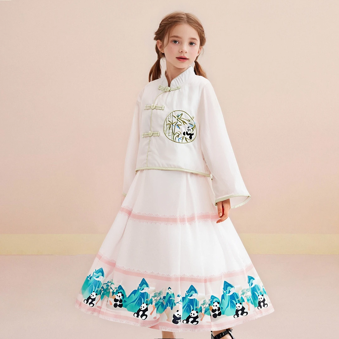 儿童汉服套装女童唐装夏季新品中国风上衣马面裙S1309F0195