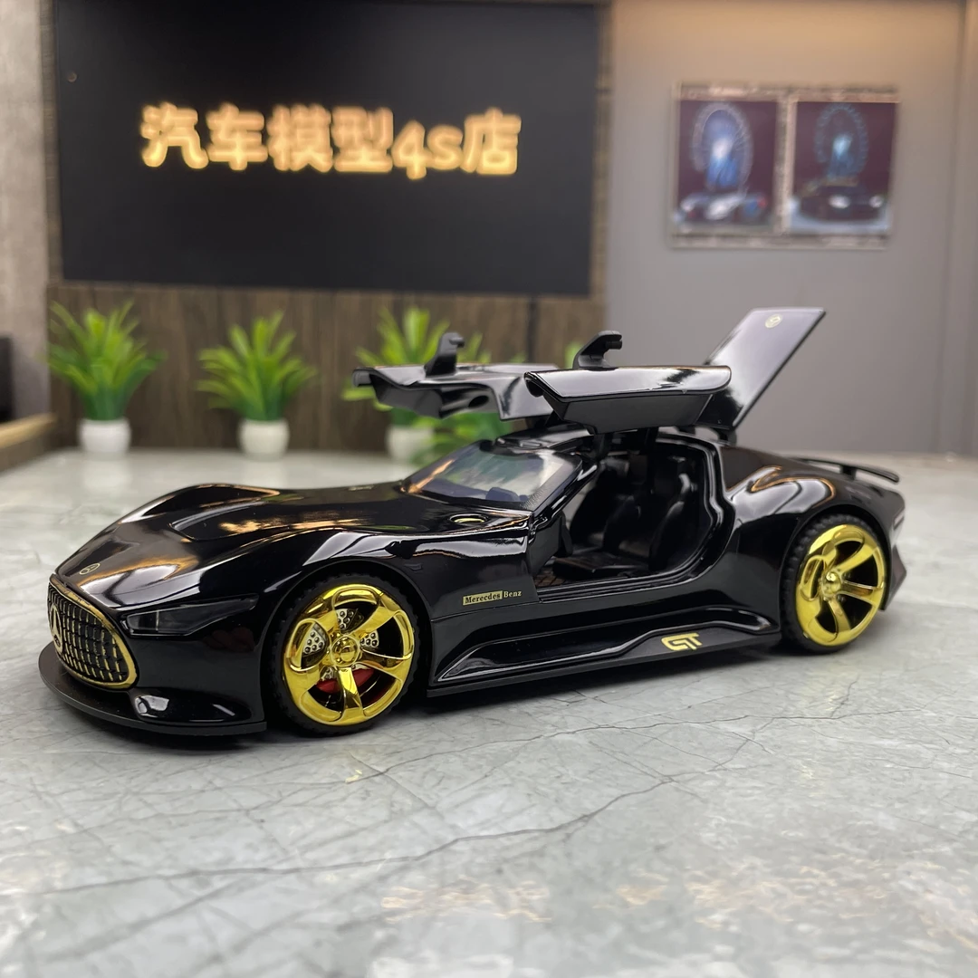 奔驰跑车GT仿真合金汽车模型收藏摆件男孩礼物潮玩