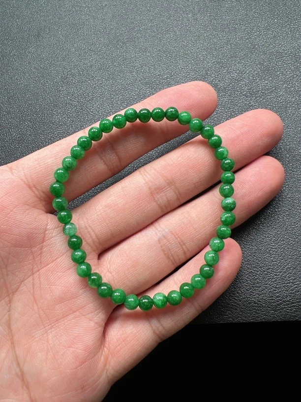 15号辣绿满绿小米珠手串卡4左右随机发一件多样性女款缅料辣色