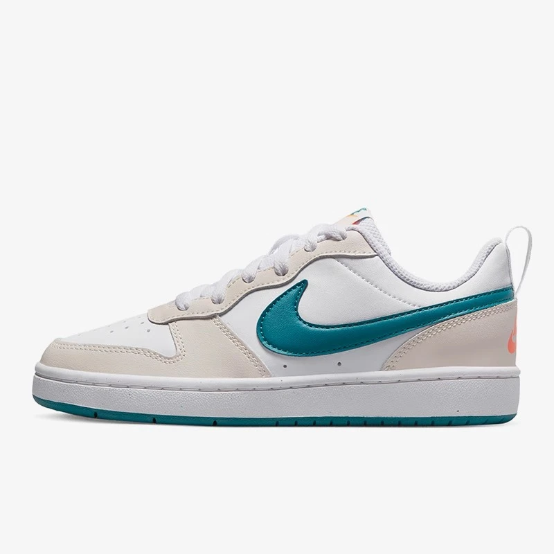 Nike 舒适百搭防滑减震耐磨低帮儿童板鞋白蓝青少年 BQ5448-017